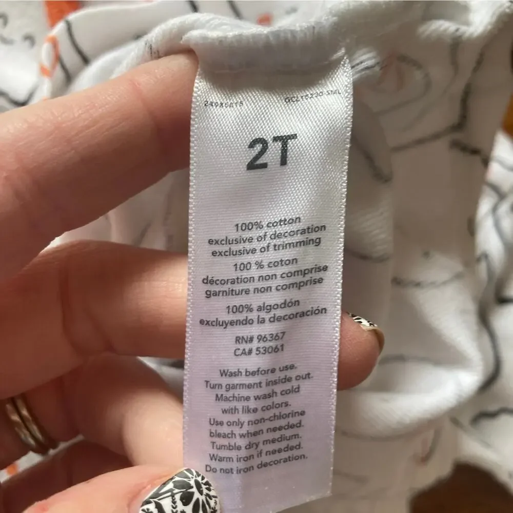 Carter’s Two Piece Girls Pajama Set, Size 2T